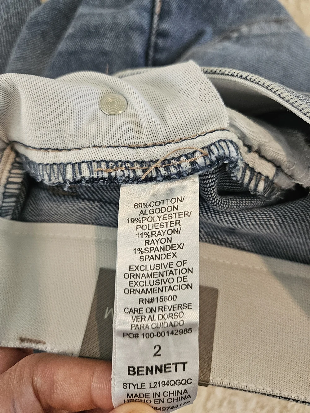 NWT Wit & Wisdom High Rise Women's Jeans Size 2 Denim Casual Streetwear - Picture 10 of 11